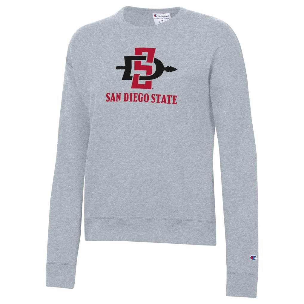  San Diego State Aztecs Champion Women's Powerblend Pullover Sweatshirt - Gray